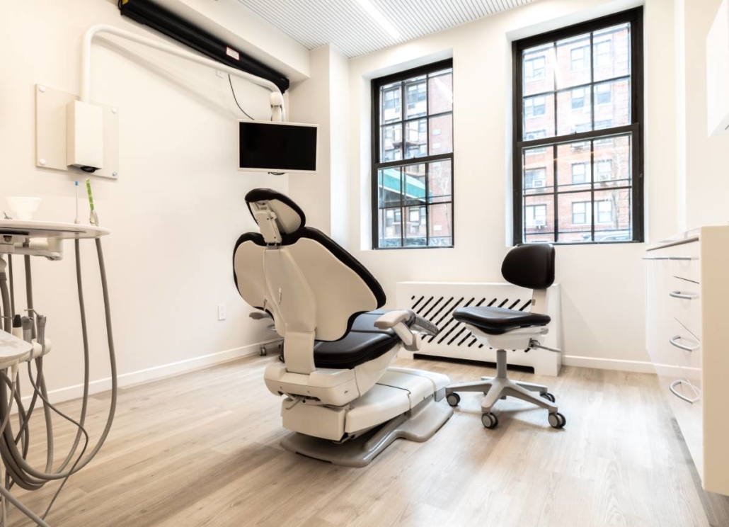 Bright treatment room overlooking the Upper East Side