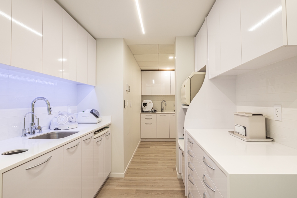 Pristine sterilization and preparation area
